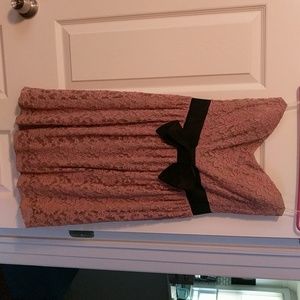 Modcloth strapless lace dress